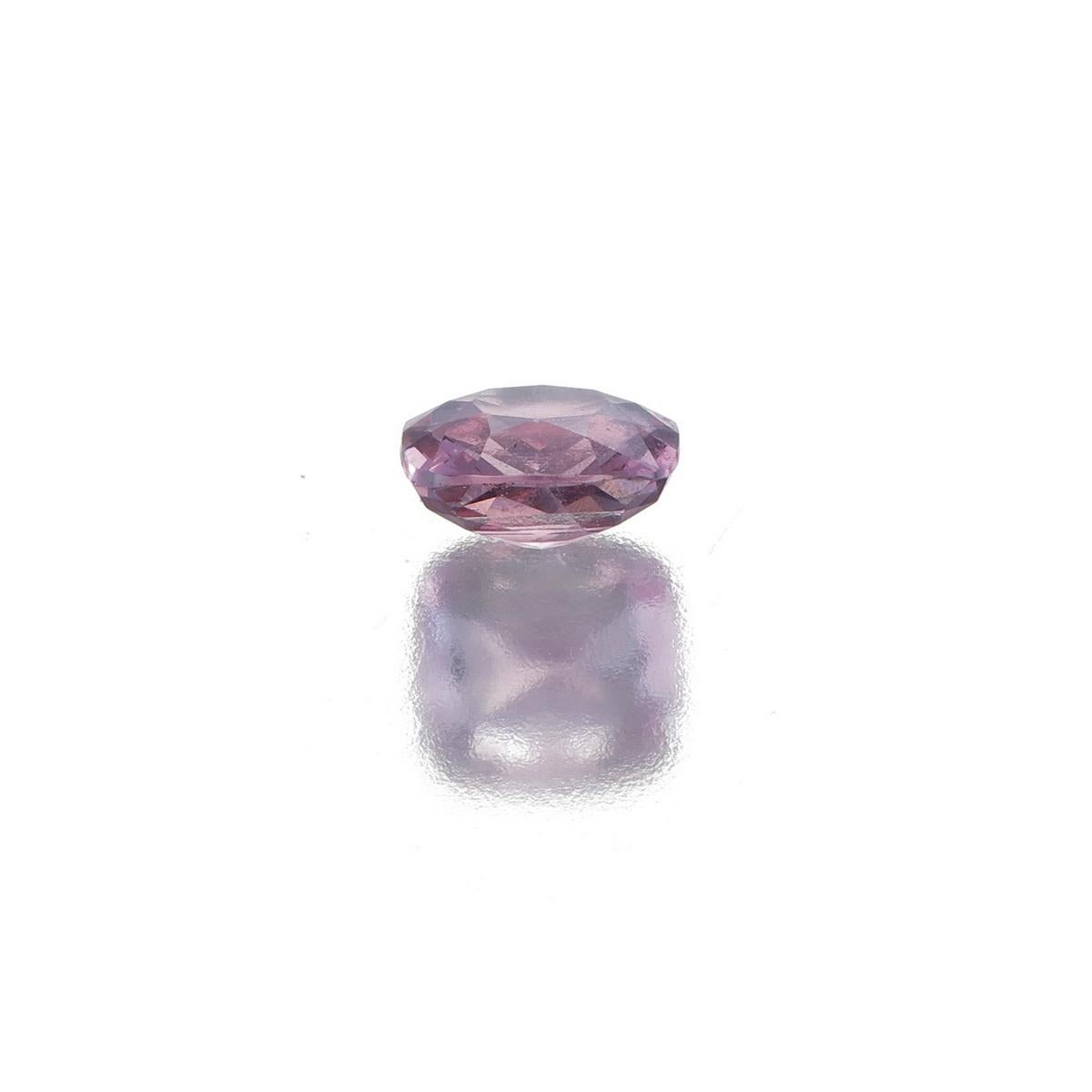 Cushion Cut 1.06 Carat Natural Pink Spinel from Burma No Heat For Sale