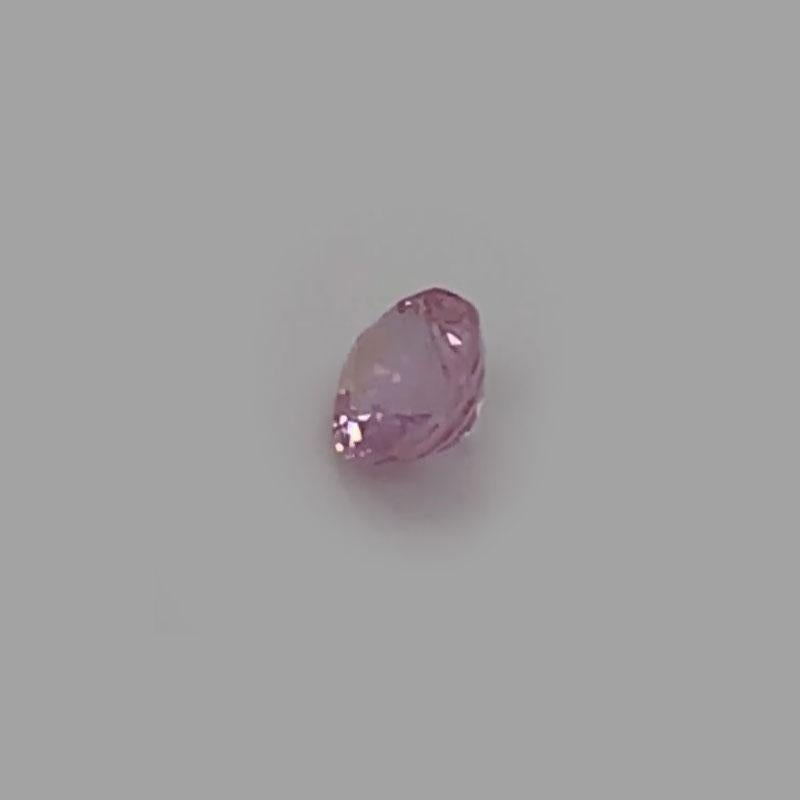 Taille ovale Saphir rose ovale non chauffé de 1,06 carat certifié GIA en vente