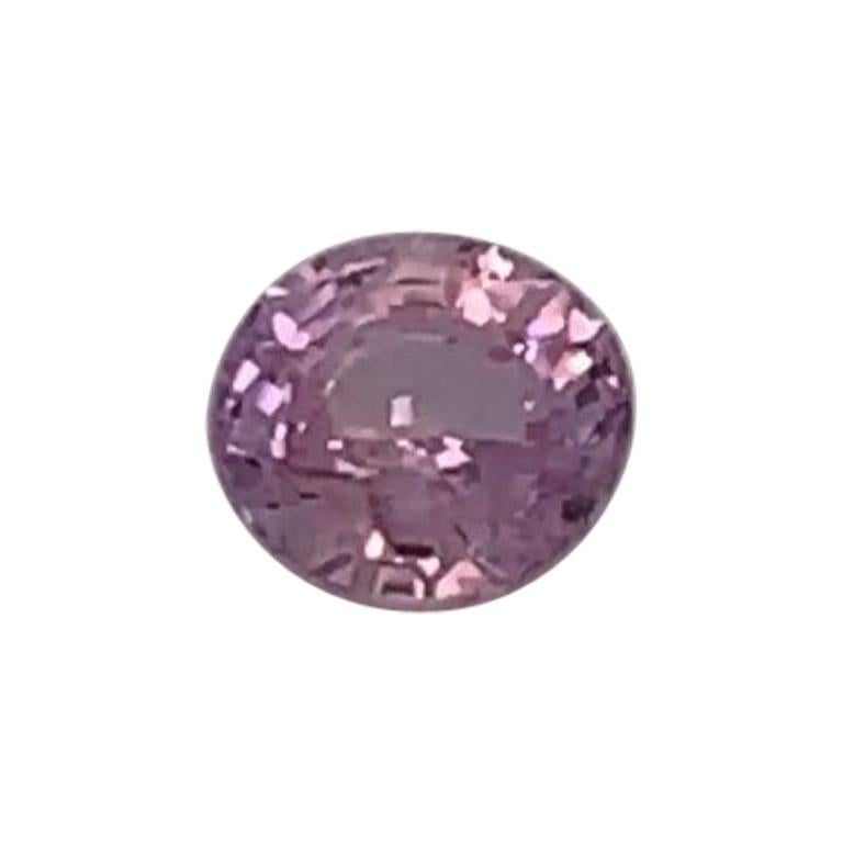 Saphir rose ovale non chauffé de 1,06 carat certifié GIA