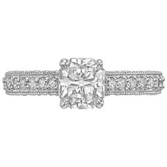 1.06 Carat Radiant-Cut Diamond Engagement Ring