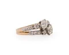 1.06 Carat Total Weight Edwardian Diamond 14 Karat Gold/Platinum Engagement Ring