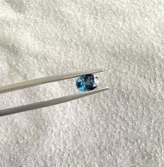 1.06 Carats Tanzania Blue Spinel Oval Faceted Natural Cut Stone for Jewelry