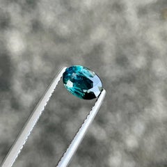 1.06 Carats Teal Blue Sapphire Stone Oval Cut Madagascar's Gemstone