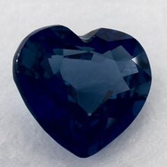 1.06 Ct Blue Sapphire Heart Loose Gemstone