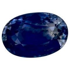 1.06 Ct Blue Sapphire Oval Loose Gemstone