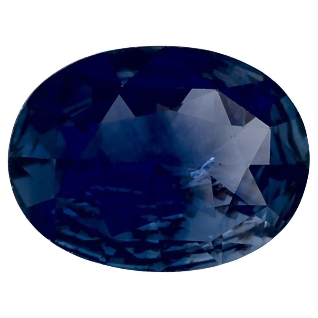 1.06 Ct Blue Sapphire Oval Loose Gemstone