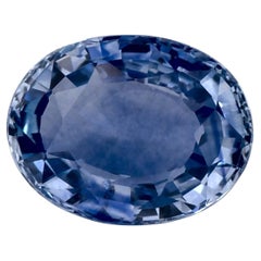 1.06 Ct Blue Sapphire Oval Loose Gemstone
