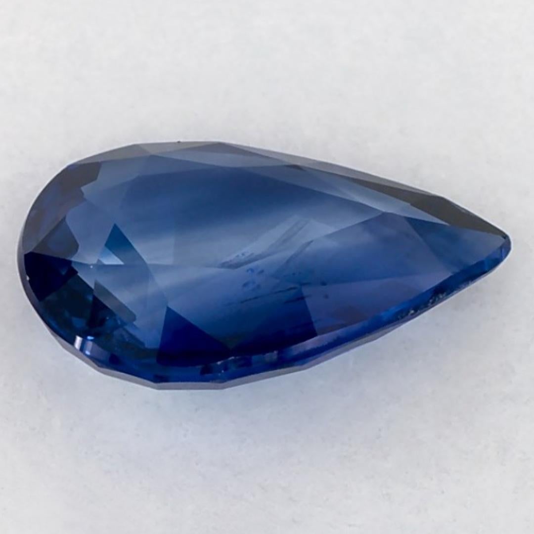 1.06 Ct Blue Sapphire Pear Loose Gemstone (pierre précieuse en vrac) Neuf - En vente à Fort Lee, NJ
