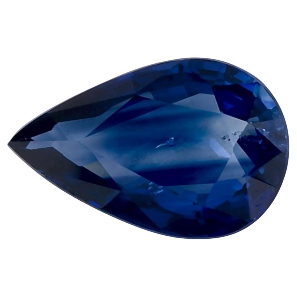 1.06 Ct Blue Sapphire Pear Loose Gemstone (pierre précieuse en vrac)