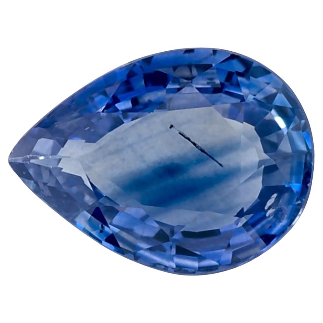 1.06 carati di zaffiro blu a forma di pera sciolto in vendita
