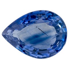 1.06 carati di zaffiro blu a forma di pera sciolto