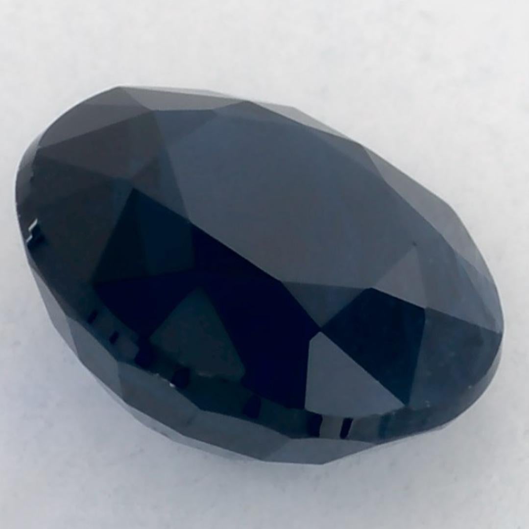 1.06 Ct Blue Sapphire Round Loose Gemstone (pierre précieuse en vrac) en vente 1