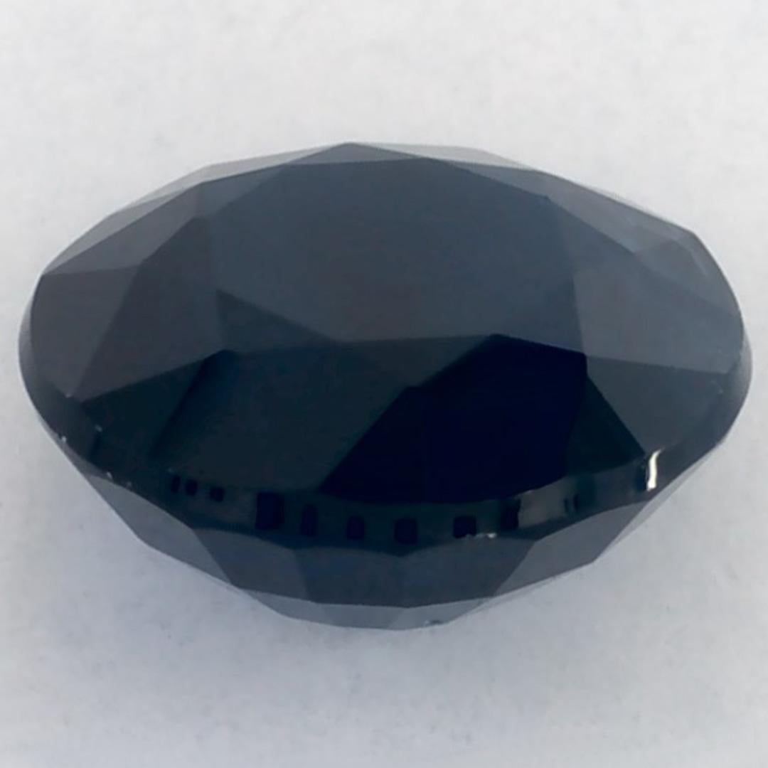 1.06 Ct Blue Sapphire Round Loose Gemstone (pierre précieuse en vrac) en vente 3