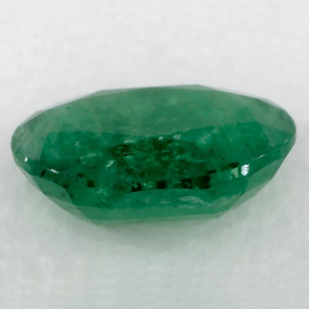 1.06 Karat Smaragd Oval Loser Edelstein im Zustand „Neu“ im Angebot in Fort Lee, NJ