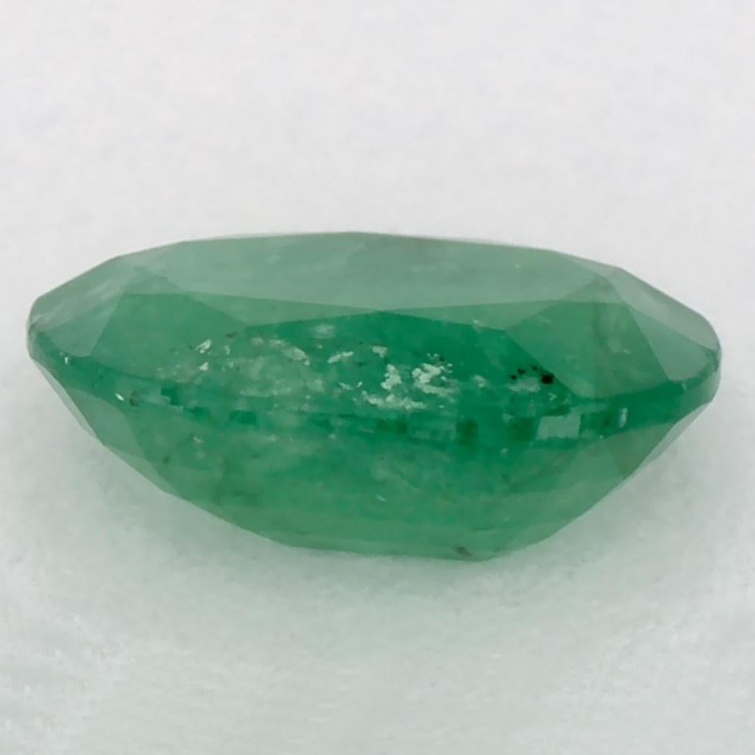 1.06 Karat Smaragd Oval Loser Edelstein im Zustand „Neu“ im Angebot in Fort Lee, NJ