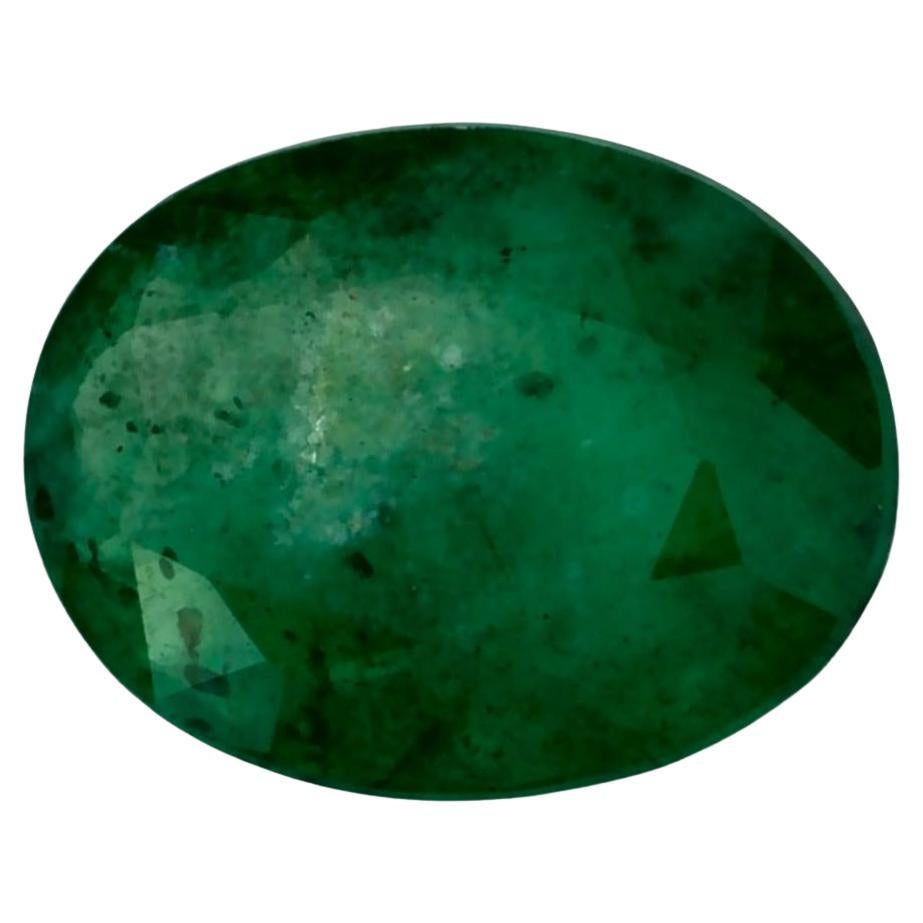 1.06 Ct Emerald Oval Loose Gemstone For Sale