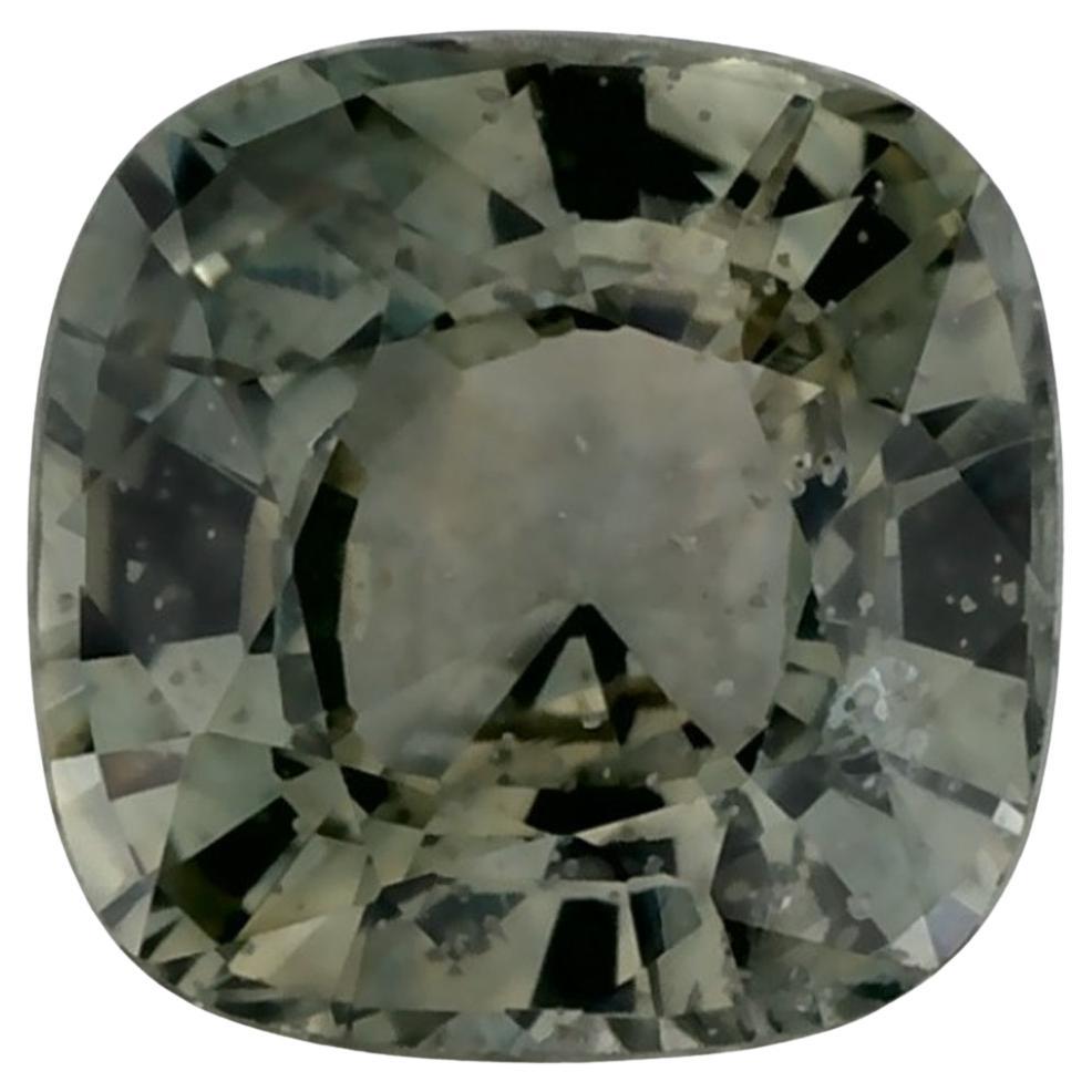 1.06 Ct Green Sapphire Cushion Loose Gemstone