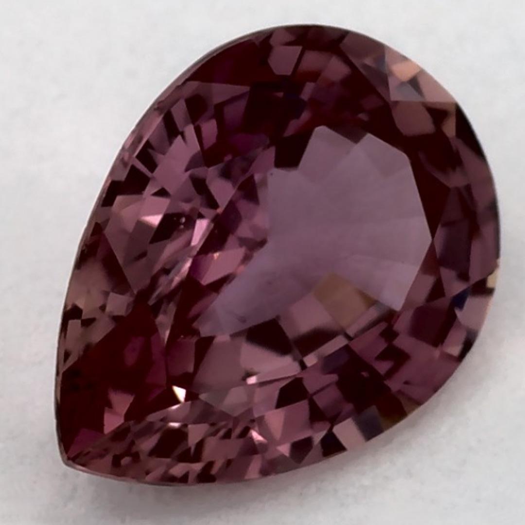 Taille poire 1.06 Ct Pink Sapphire Pear Loose Gemstone (pierre précieuse en vrac) en vente