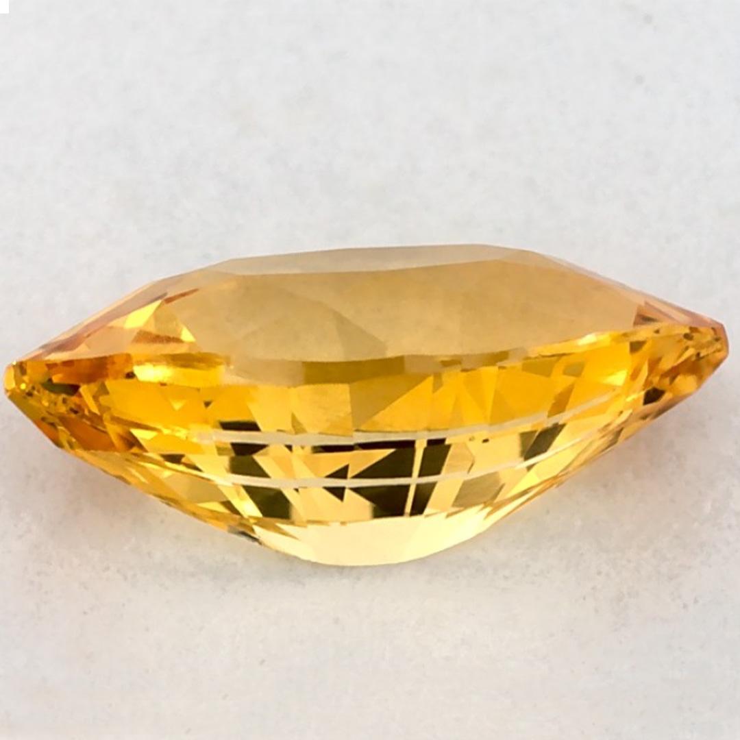 1.06 Ct Zaffiro giallo Marquise Gemma sciolta In condizioni Nuovo in vendita a Fort Lee, NJ