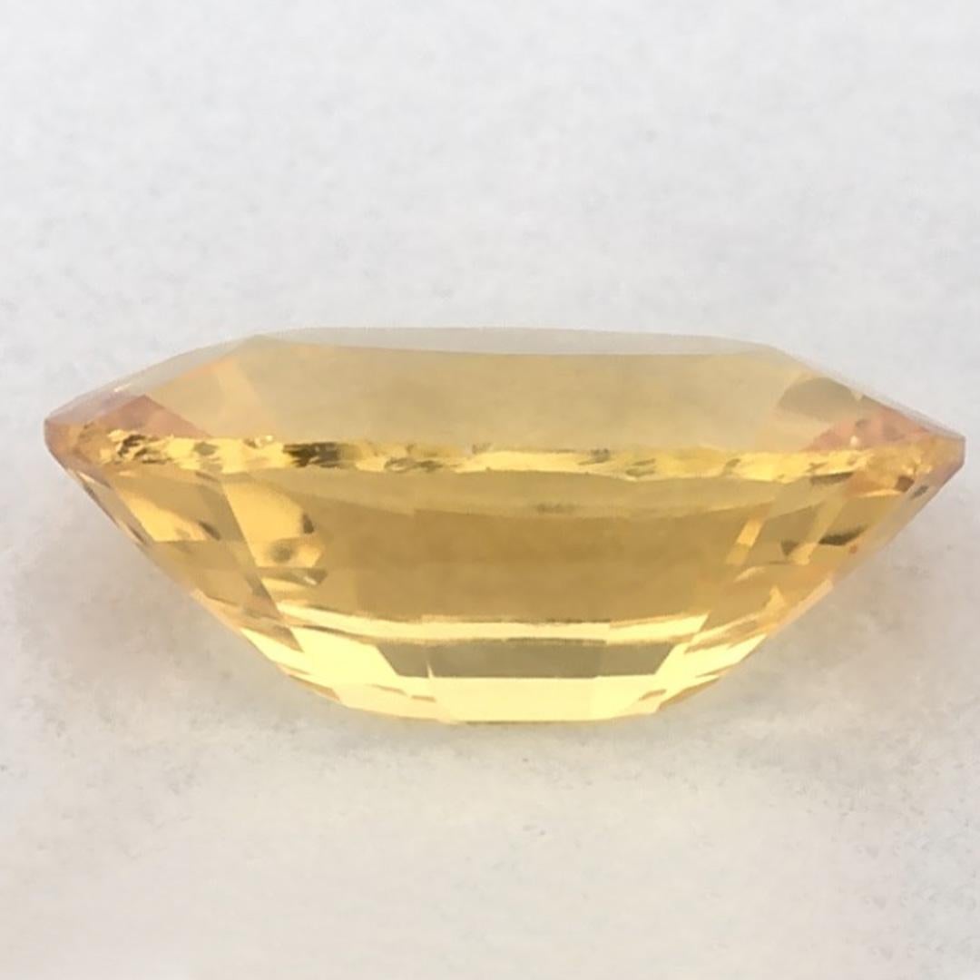 1.06 carati di zaffiro giallo ovale sfuso In condizioni Nuovo in vendita a Fort Lee, NJ