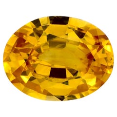 1.06 carati di zaffiro giallo ovale sfuso