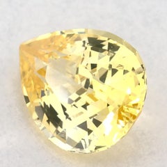 1.06 Ct Yellow Sapphire Pear Loose Gemstone