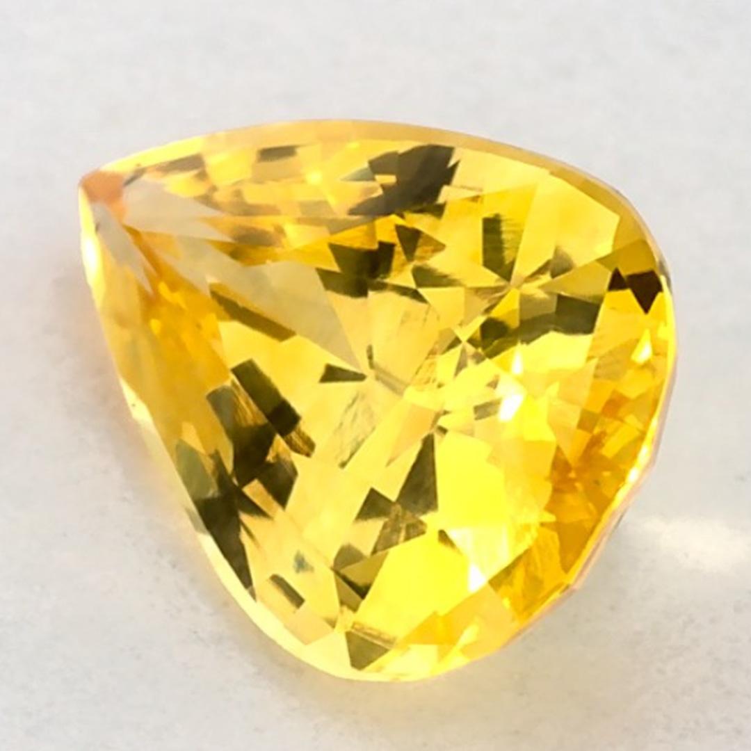 Ce saphir jaune naturel offre élégance et sophistication. Avec sa riche saturation des couleurs et sa coupe précise, il constitue la pièce maîtresse parfaite pour une bague de fiançailles ou une conception de bijoux de luxe.

Ce saphir provient du