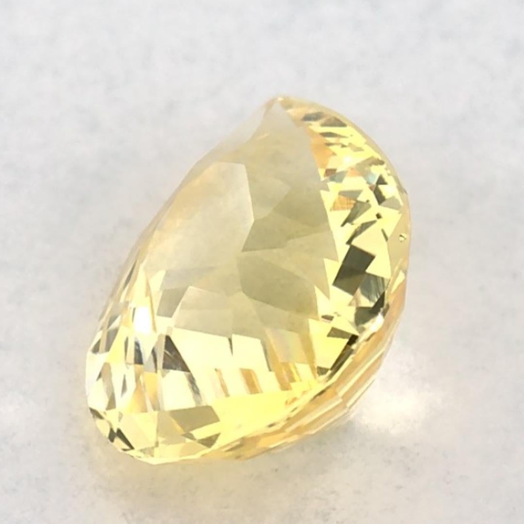 Donna 1.06 carati di zaffiro giallo a forma di pera sciolto in vendita