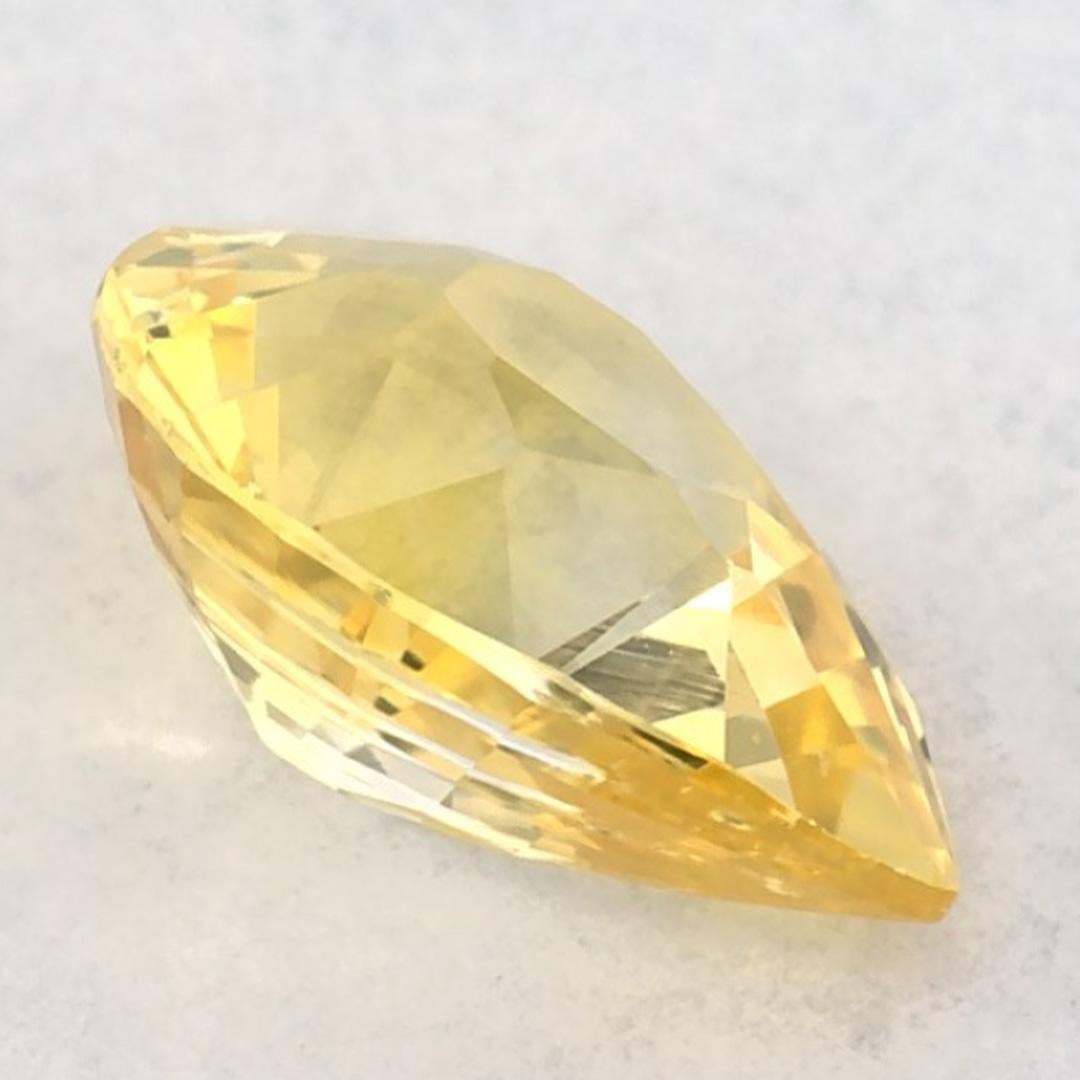 1.06 carati di zaffiro giallo a forma di pera sciolto in vendita 1