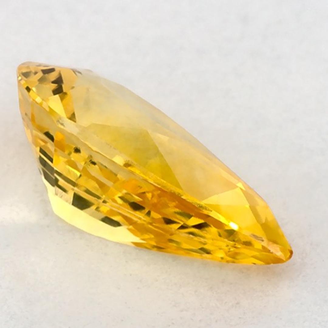 1.06 Ct Yellow Sapphire Pear Loose Gemstone (pierre précieuse en vrac) en vente 1