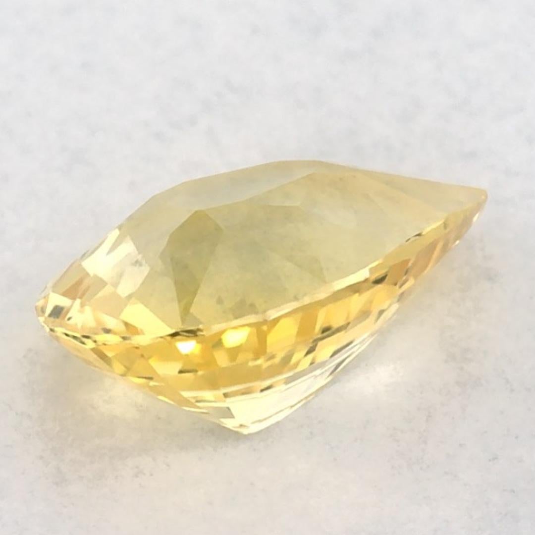 1.06 carati di zaffiro giallo a forma di pera sciolto in vendita 3