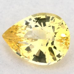 1.06 carati di zaffiro giallo a forma di pera sciolto