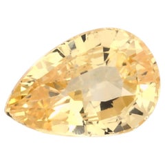 1.06 carati di zaffiro giallo a forma di pera sciolto