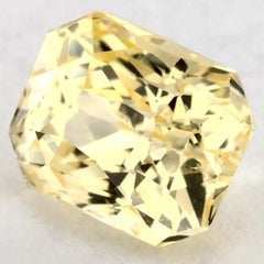 1.06 Ct Yellow Sapphire Radiant Loose Gemstone