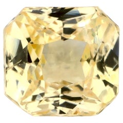 1.06 Ct Yellow Sapphire Radiant Loose Gemstone