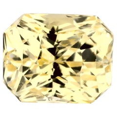 1.06 Ct Yellow Sapphire Radiant Loose Gemstone