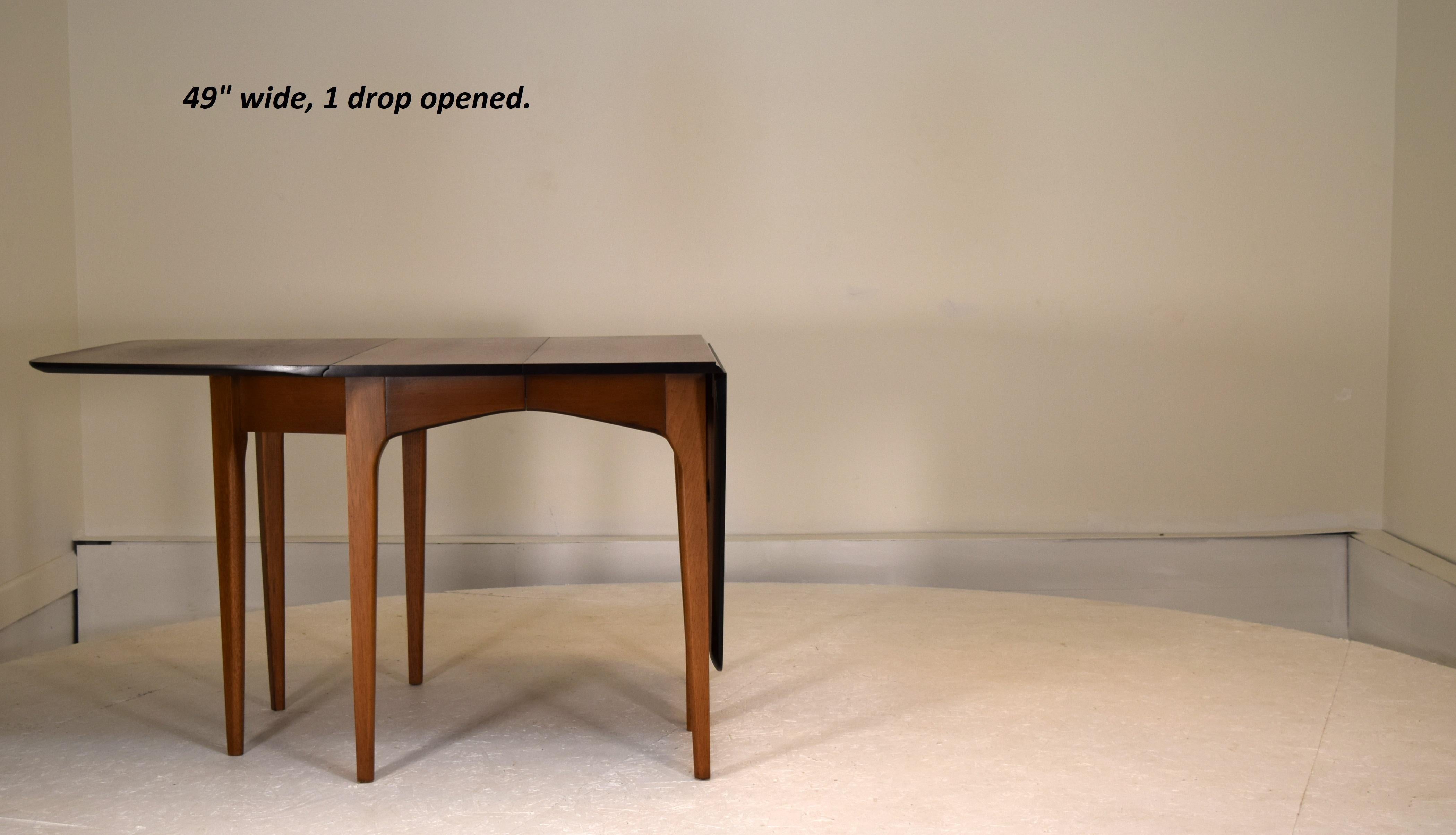 Mid-Century Modern Long Drop-Leaf Extension Table by Jon Van Koert