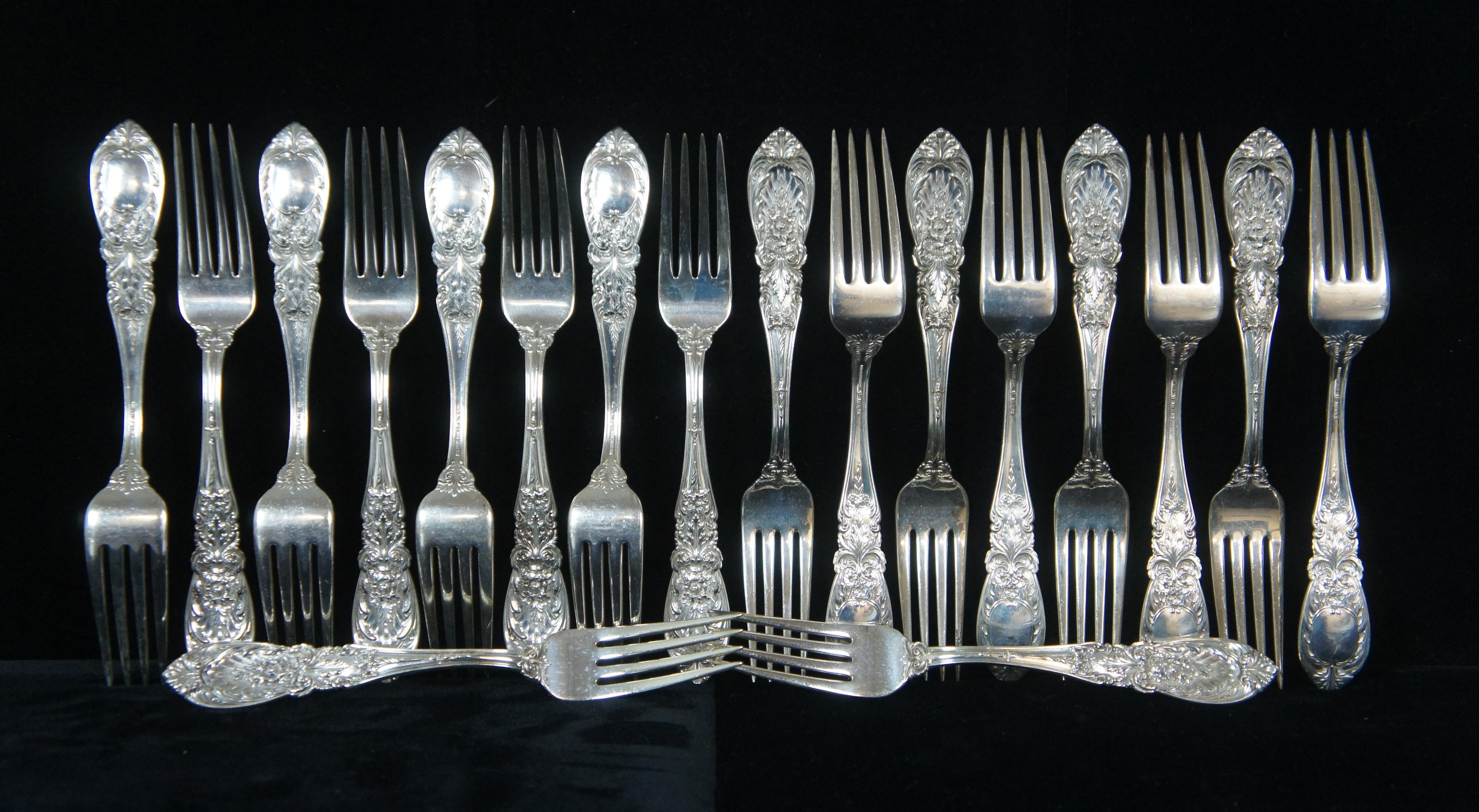 106 Pc International Silver Co Sterling .925 Richelieu Flatware Set & Case In Good Condition In Dayton, OH