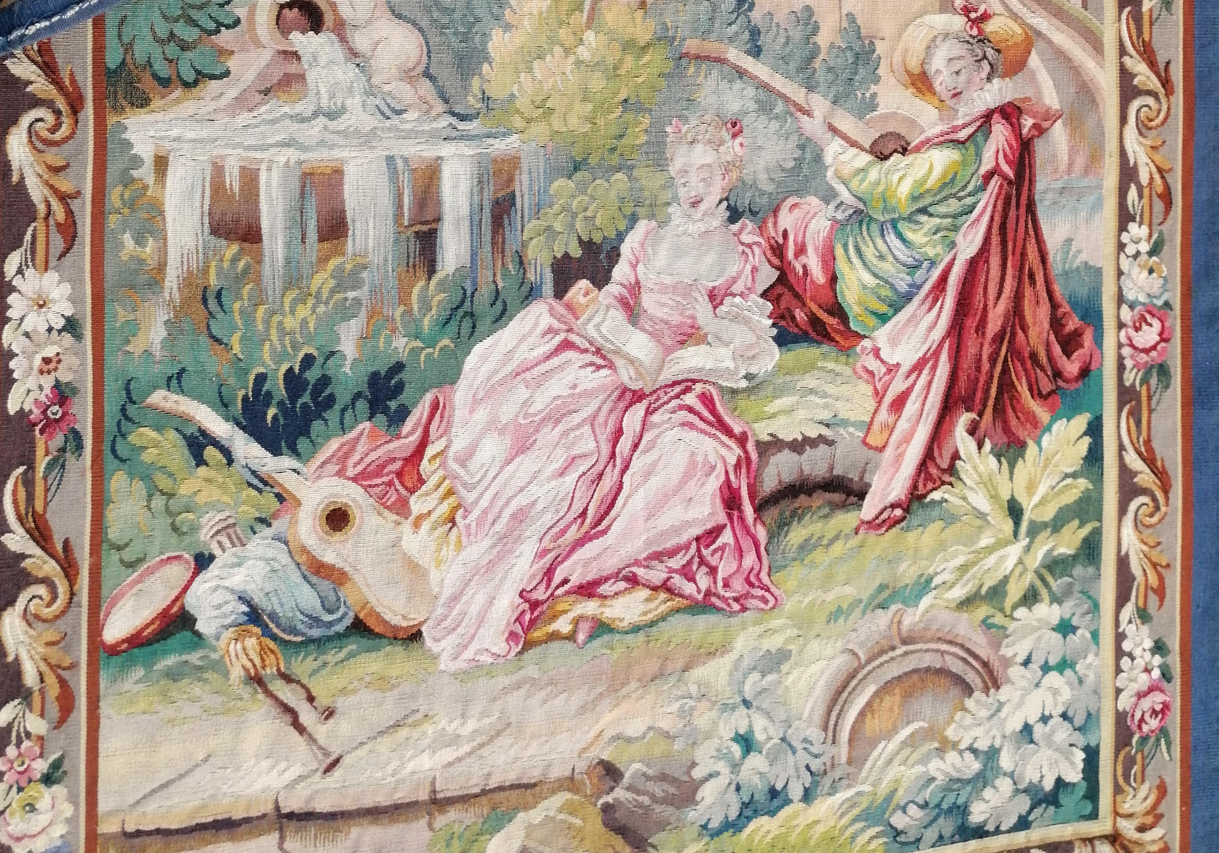  19th Century Aubusson Tapestry - N° 1060 For Sale 5