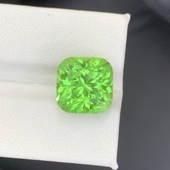 10.60 Carat Natural Loose Rutile Inclusion Green Peridot Pakistani Gemstone