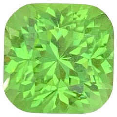 10.60 Carat Natural Loose Rutile Inclusion Green Peridot Pakistani Gemstone