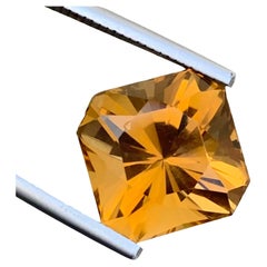 10.60 Carats Natural Loose Fancy Cut Citrine Gemstone From Brazil Mine