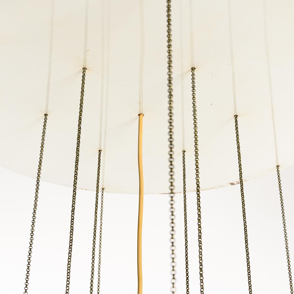 1060's Glass & Steel chandelier by Carlo Nason For Sale 2