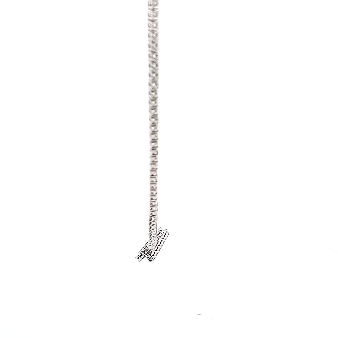 Collier Riviera en or blanc 18 carats 10,62 carats diamant rond brillant G VS1 Neuf - En vente à New York, NY