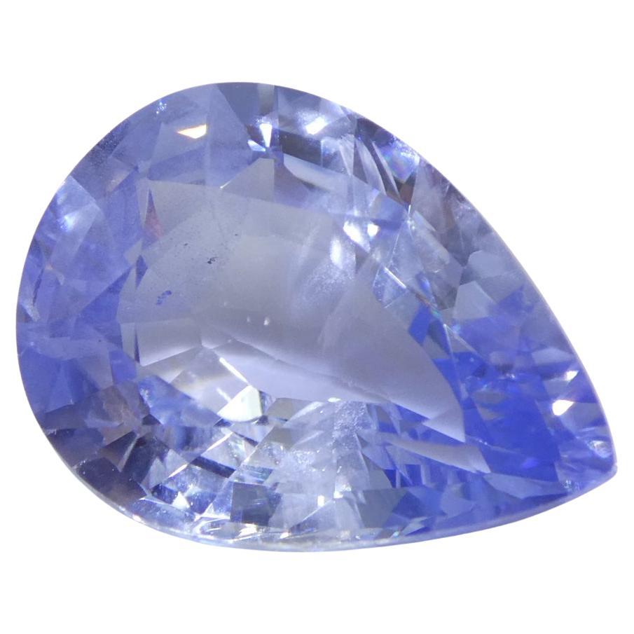 10.62ct Pear Blue Sapphire GIA Certified Sri Lanka in vendita