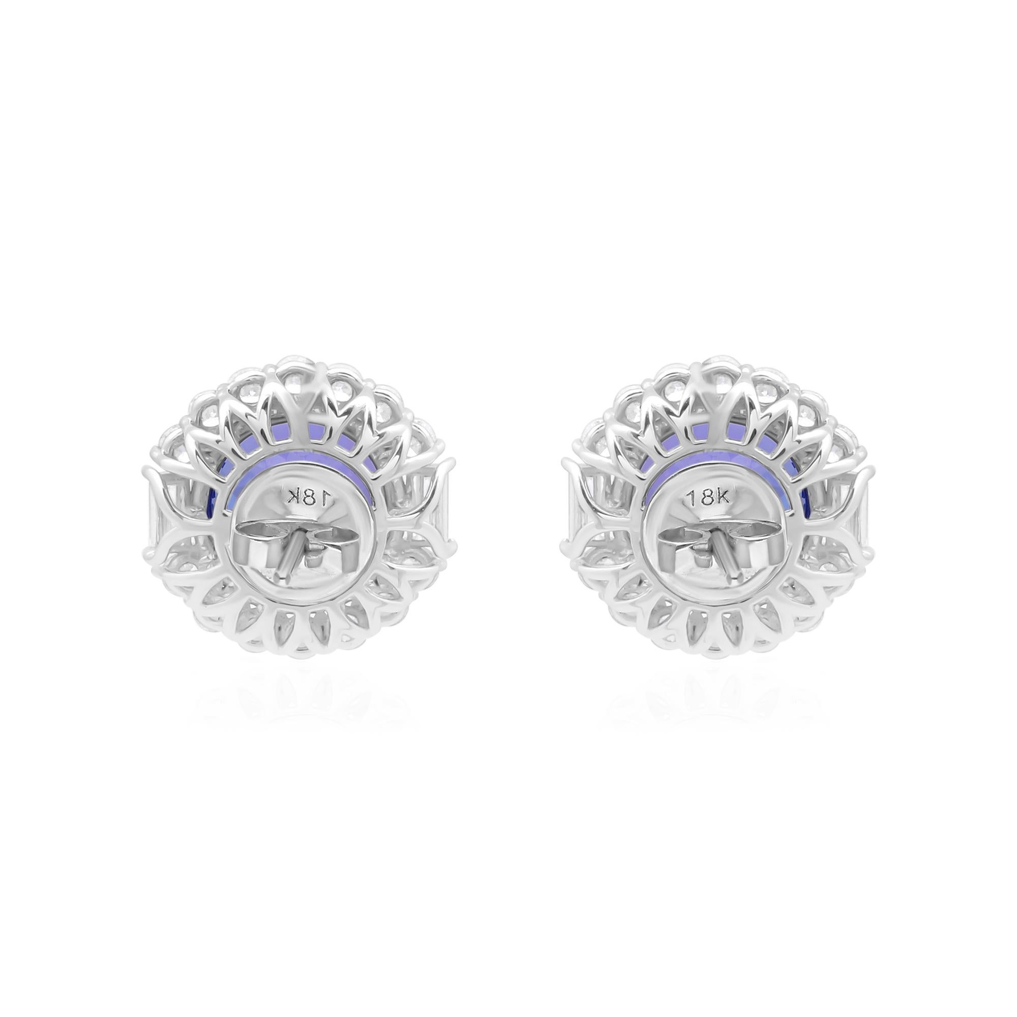 Cast from 18-karat gold, these exquisite earrings are handset with 10.63 carats tanzanite and 1.40 carats of sparkling diamonds.

FOLLOW SPECTRUM JEWELS storefront to view the latest collection & exclusive pieces. Spectrum Jewels is proudly rated as