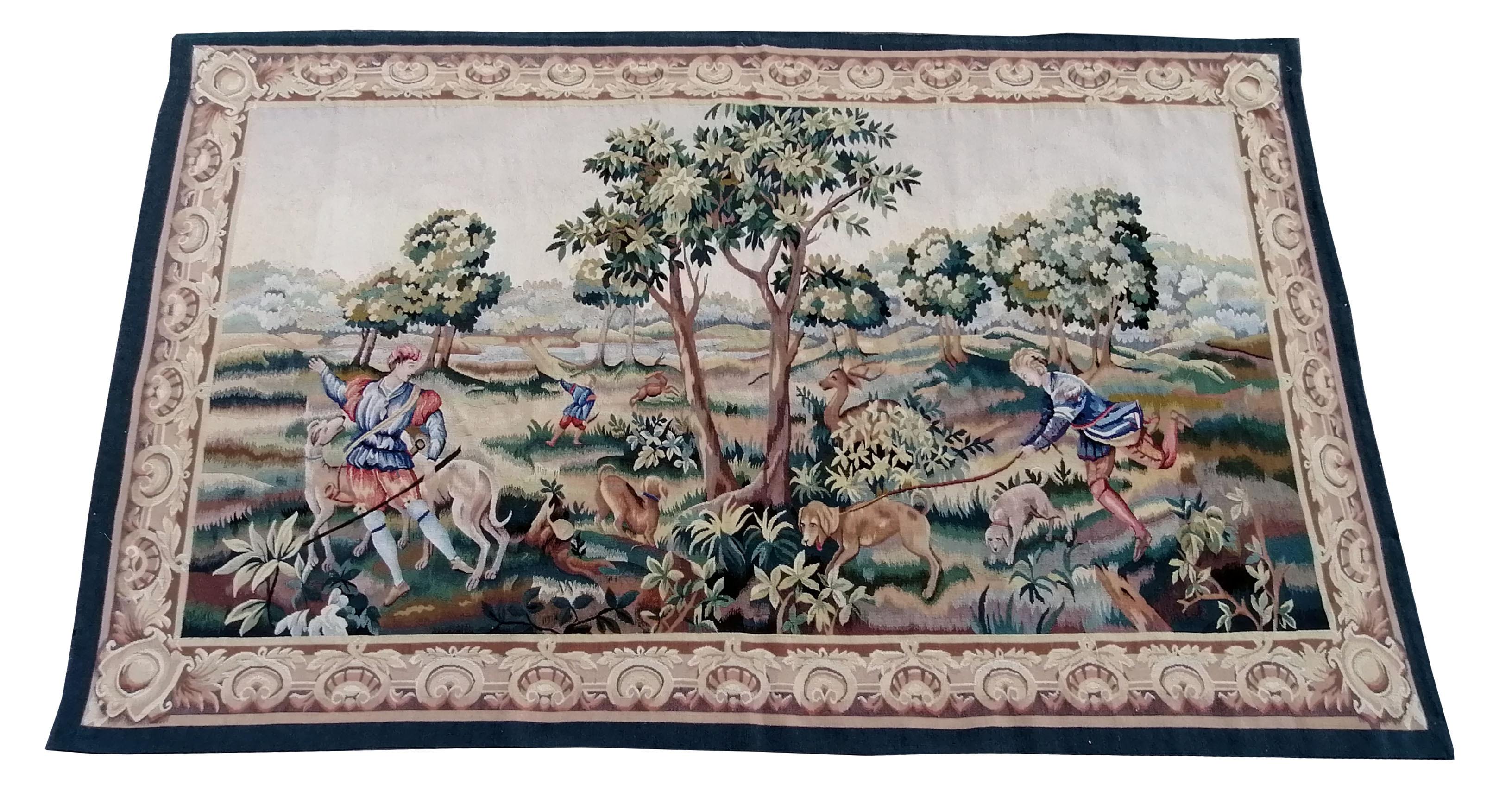 1064 -  Aubusson Tapestry For Sale 5