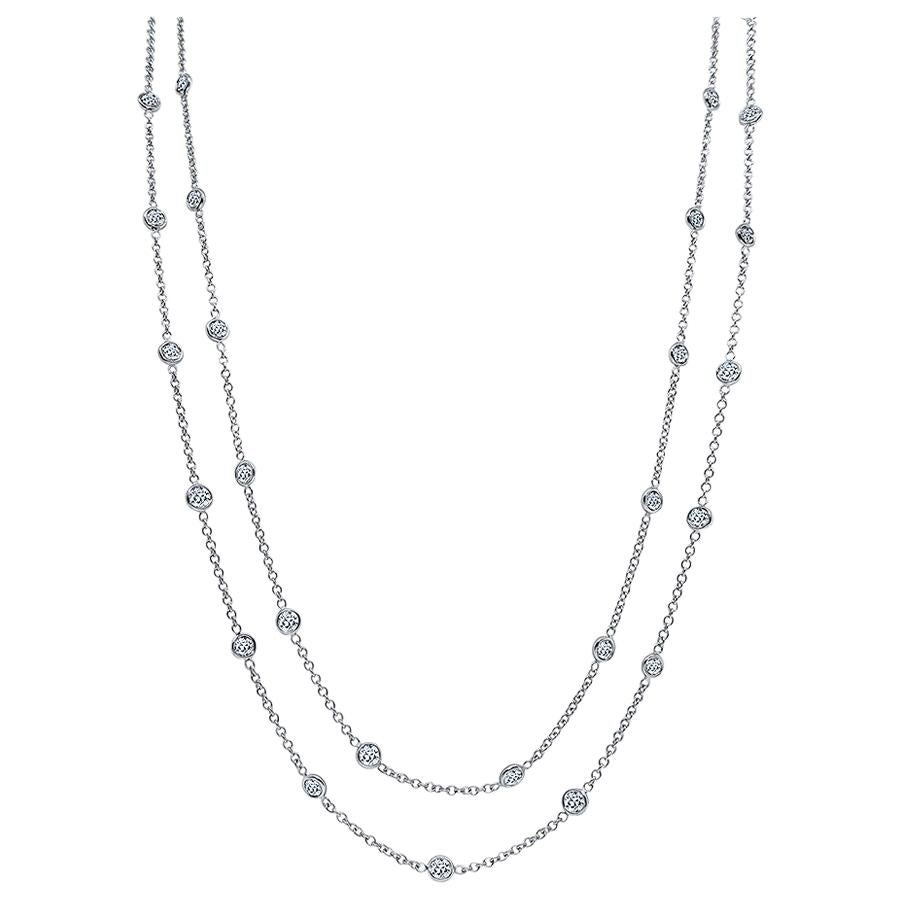 10.65 Carat Diamond by the Yard Necklace