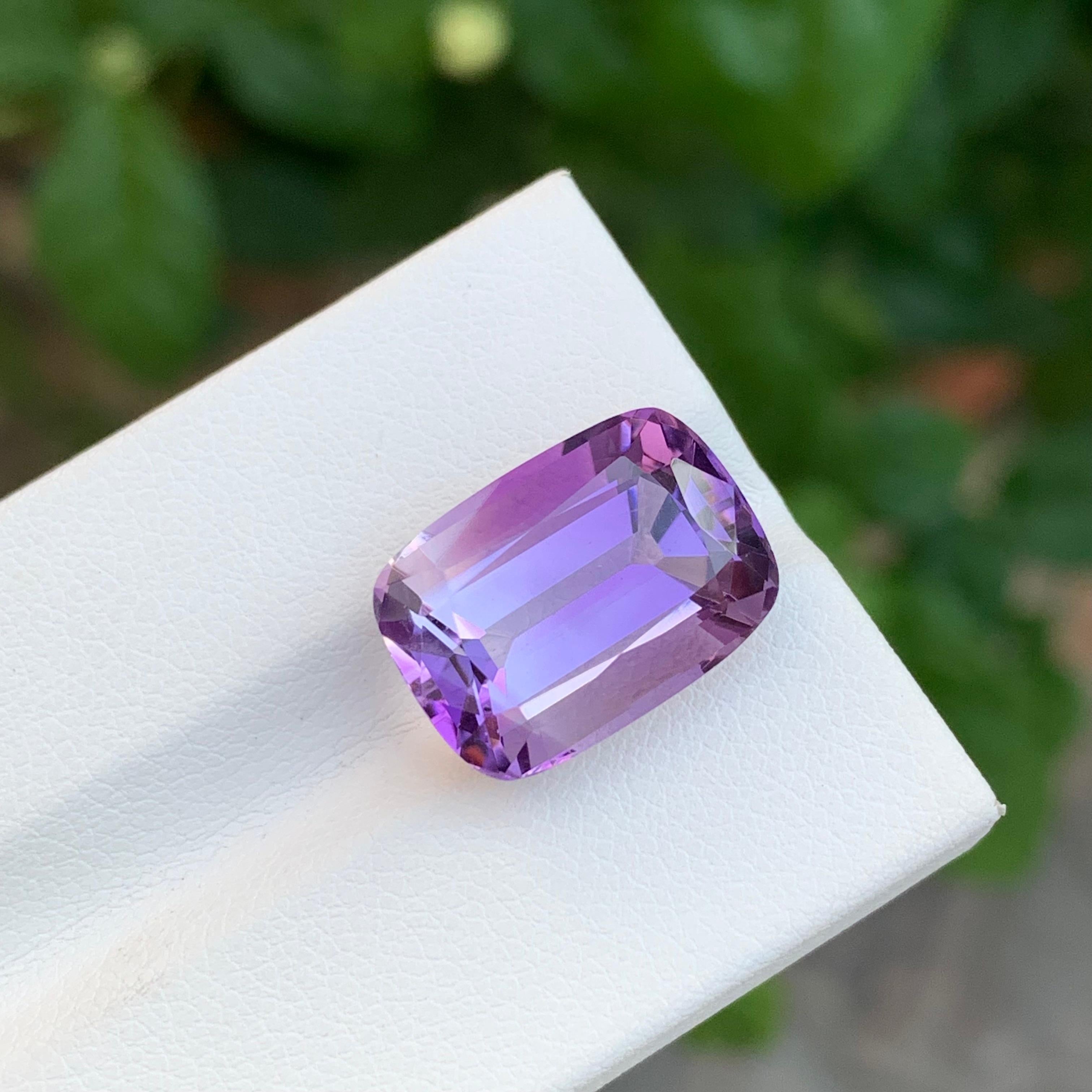 10,65 Karat Natürlicher loser Amethyst Lange Kissenform Edelstein für Schmuck im Angebot 4