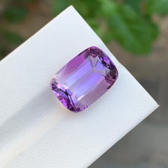 10.65 Carat Natural Loose Amethyst Long Cushion Shape Gem For Jewellery